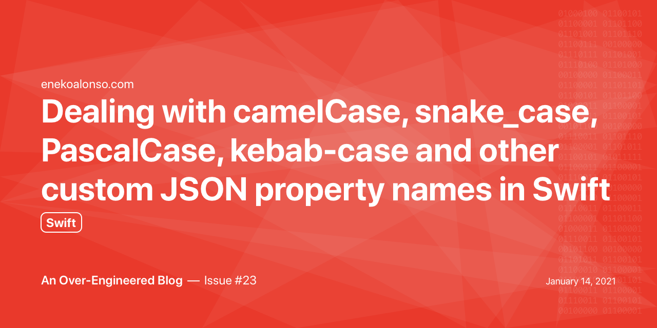 Dealing with camelCase, snake_case, PascalCase, kebab-case and other custom JSON property names in Swift