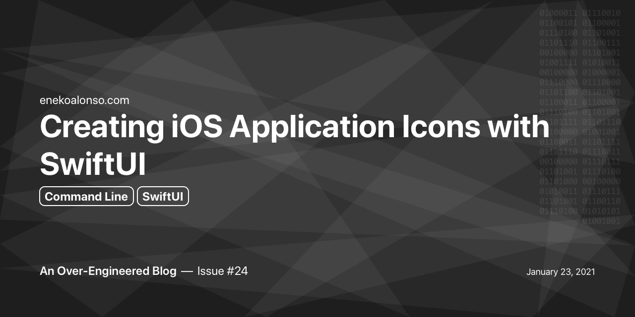 Creating iOS Application Icons with SwiftUI