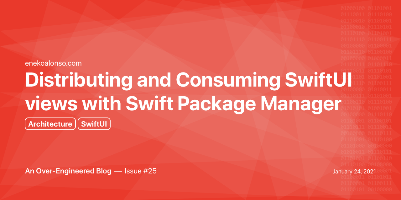 Distributing and Consuming SwiftUI views with Swift Package Manager