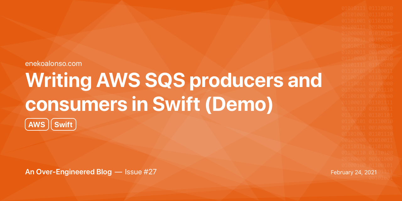 Writing AWS SQS producers and consumers in Swift (Demo)