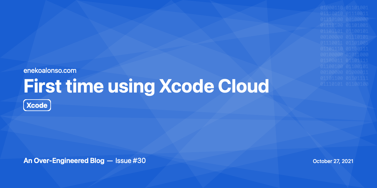 First time using Xcode Cloud